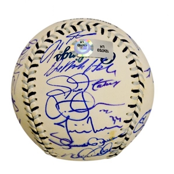 2008 American League All-Star Team-Signed Baseball (28 Signatures including Ichiro, Halladay,Jeter and Rivera) (MLB Auth)